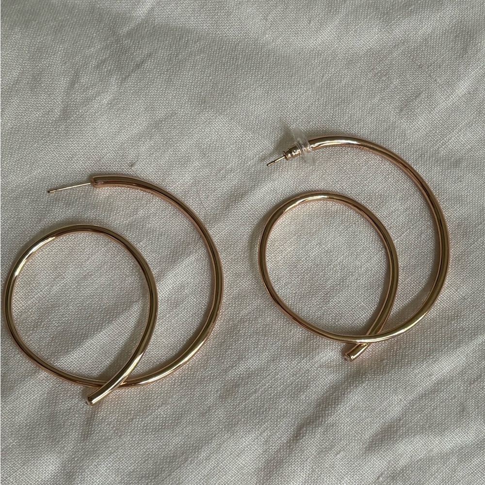 Kendra Scott Rose Gold Myles Hoop Earrings